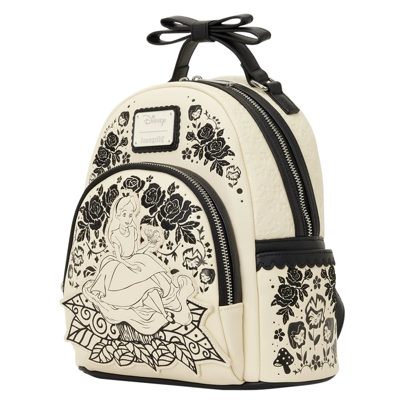 Sac Loungefly Disney Alice au Pays des Merveilles – Jardin Noir et Ivoire