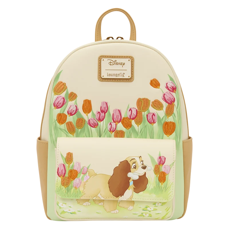 Sac à dos Loungefly Disney La Belle et le Clochard Lady Tulipes