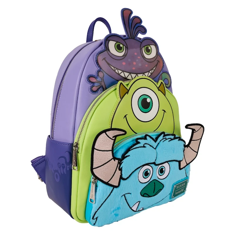 Sac Loungefly Pixar Monstres & Cie Sulli Bob et Léon
