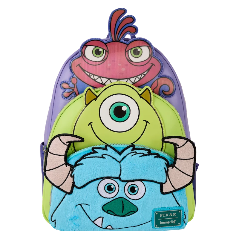 Sac Loungefly Pixar Monstres & Cie Sulli Bob et Léon