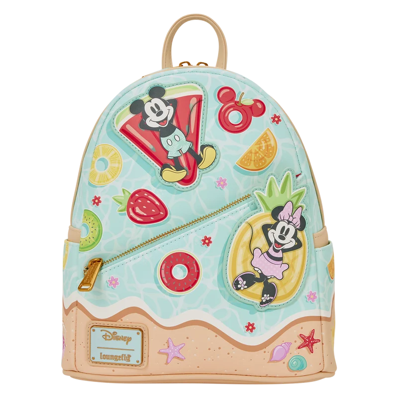 Sac Loungefly Disney Mickey Minnie Plage