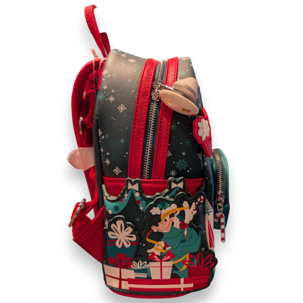 Loungefly Disneyland Paris Mickey & Minnie Train de Noël – Mini sac à dos