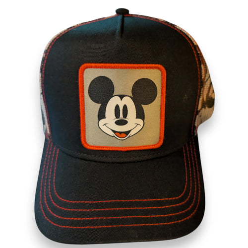 Casquette Disneyland Paris Mickey Mesh noire et rouge - vue de face