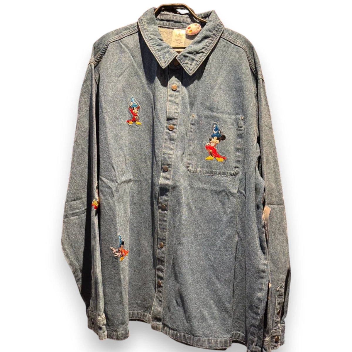Chemise en jean adulte Mickey Fantasia Disneyland Paris vue de face