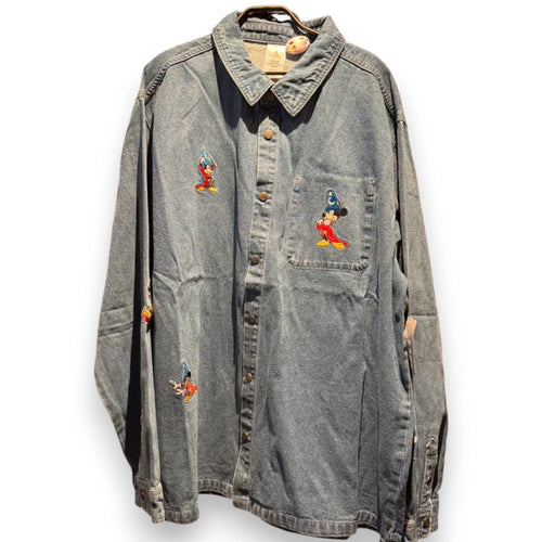 Chemise en jean adulte Mickey Fantasia Disneyland Paris vue de face
