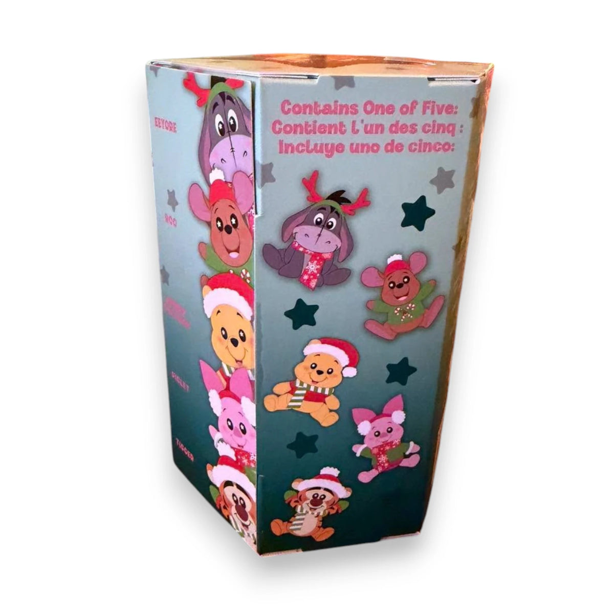 Boîte mystère Disney Wishables de Noël avec cinq peluches possibles