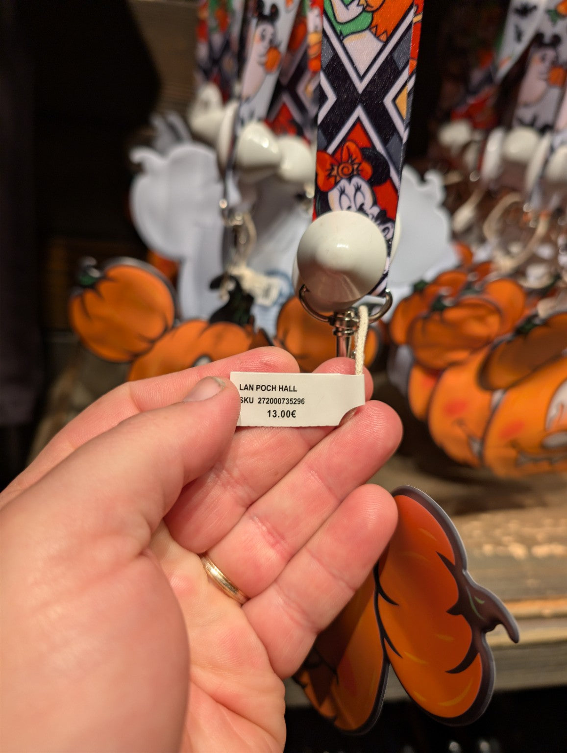 Détail de la lanière Mickey Halloween Disneyland Paris