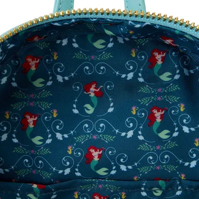 Mini sac à dos Loungefly Ariel lenticulaire WDBK3256 - doublure intérieure