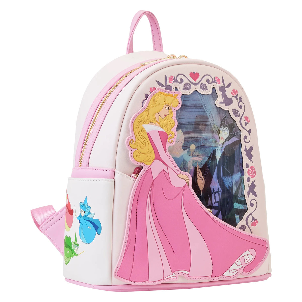 Mini sac à dos Loungefly Aurore lenticulaire WDBK3210 - effet lenticulaire