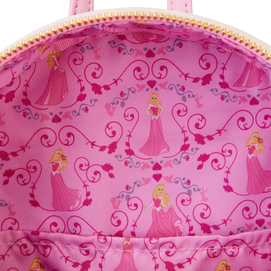 Mini sac à dos Loungefly Aurore lenticulaire WDBK3210 - doublure intérieure