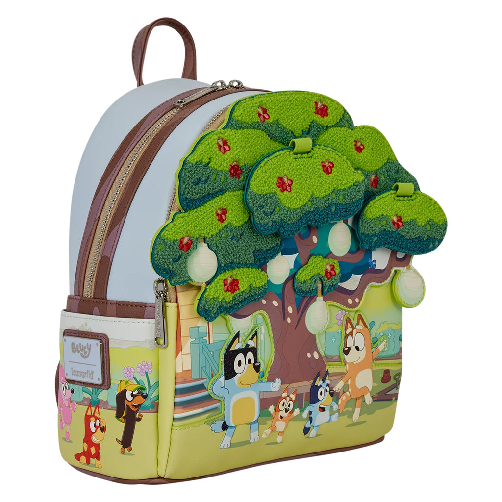 Mini sac à dos Loungefly Bluey Backyard lumineux - côté