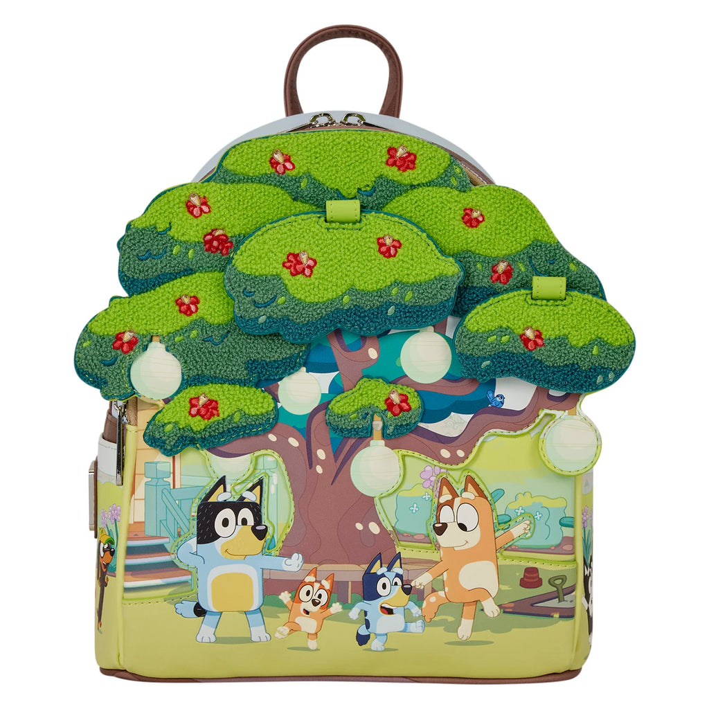 Mini sac à dos Loungefly Bluey Backyard lumineux - dos