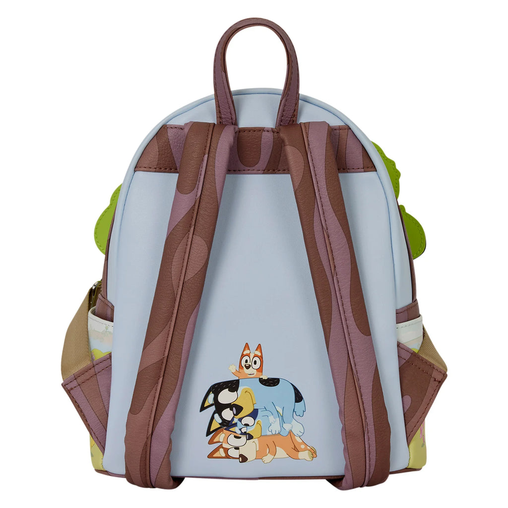 Mini sac à dos Loungefly Bluey Backyard lumineux - face