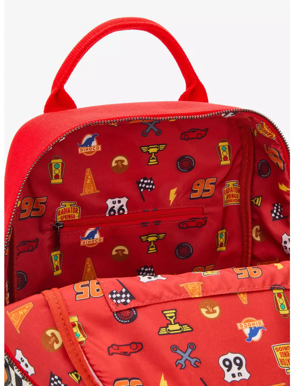 Sac à dos Loungefly Disney Pixar Cars Canvas Icons - doublure intérieure
