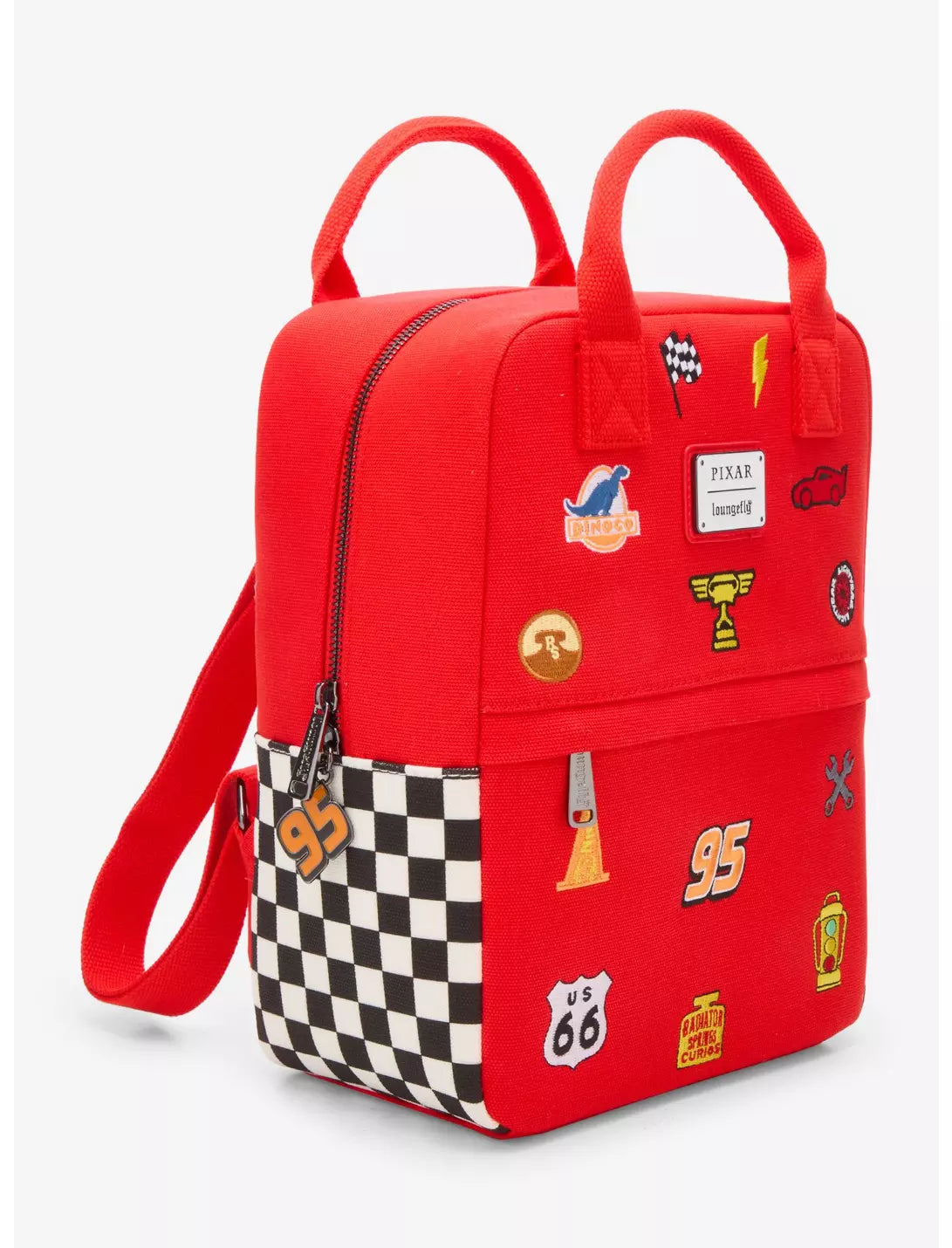 Sac à dos Loungefly Disney Pixar Cars Canvas Icons - vue de trois quarts