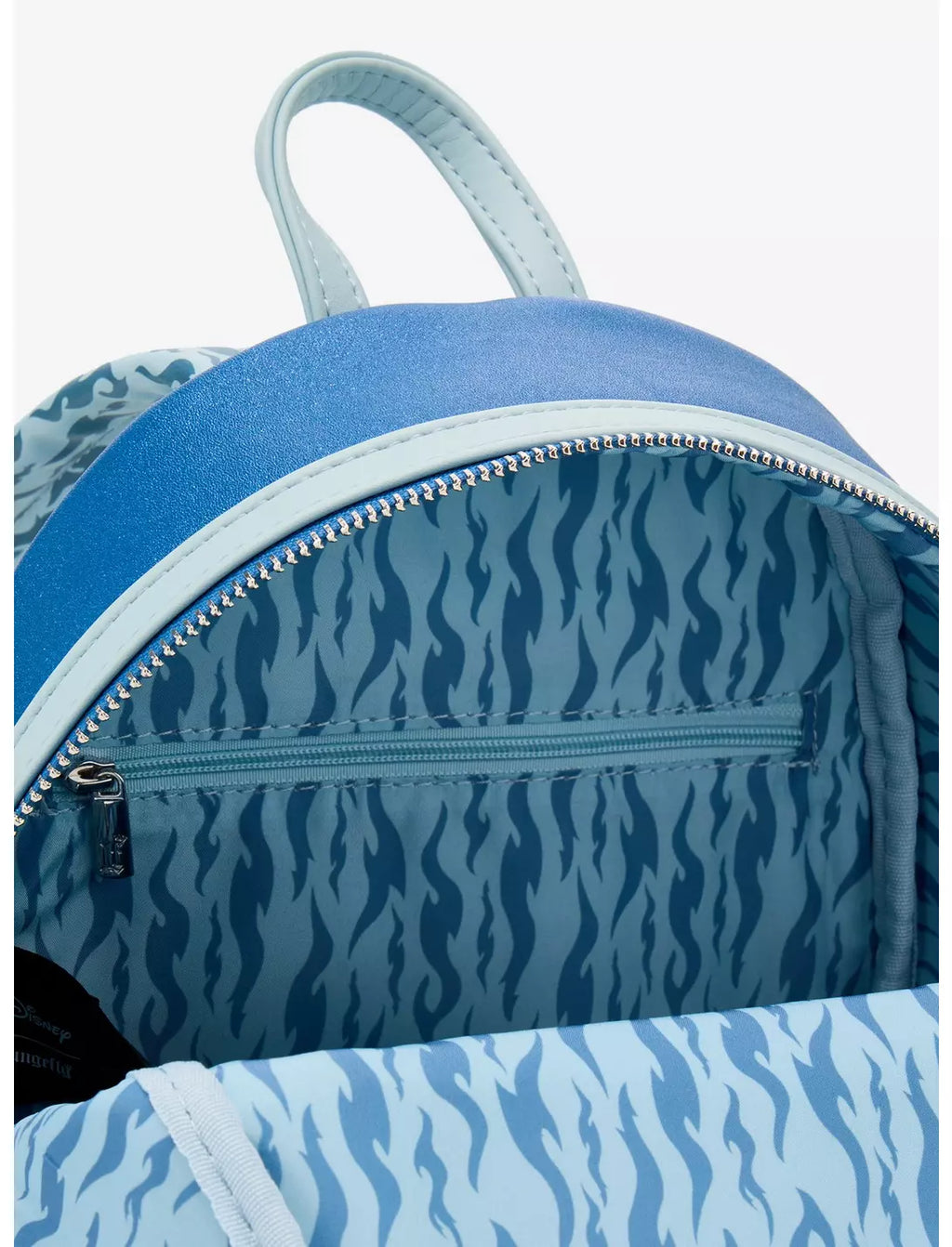 Sac à dos Loungefly Disney Hercule Hadès et flammes bleues - doublure intérieure