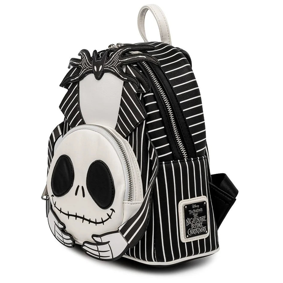Mini sac à dos Loungefly Jack Skellington sans tête - vue de trois quarts