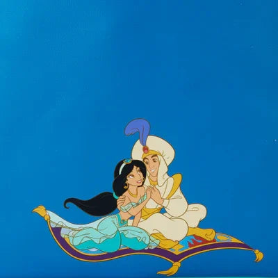Mini sac à dos Loungefly Jasmine lenticulaire WDBK3601 - détail Jasmine et Aladdin