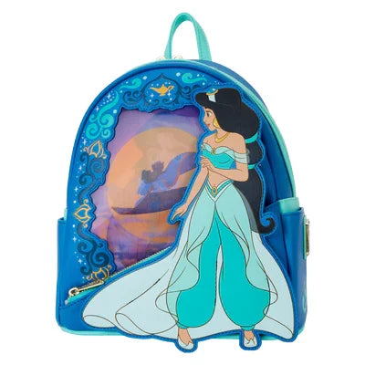 Mini sac à dos Loungefly Jasmine lenticulaire WDBK3601 - effet lenticulaire