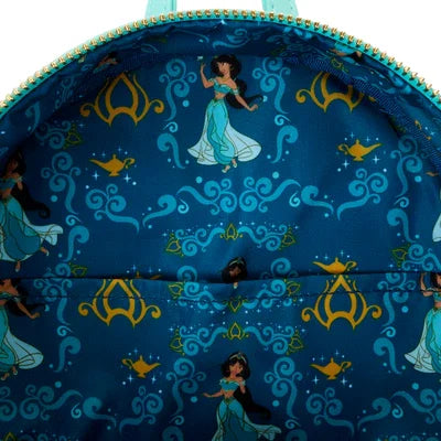 Mini sac à dos Loungefly Jasmine lenticulaire WDBK3601 - doublure intérieure