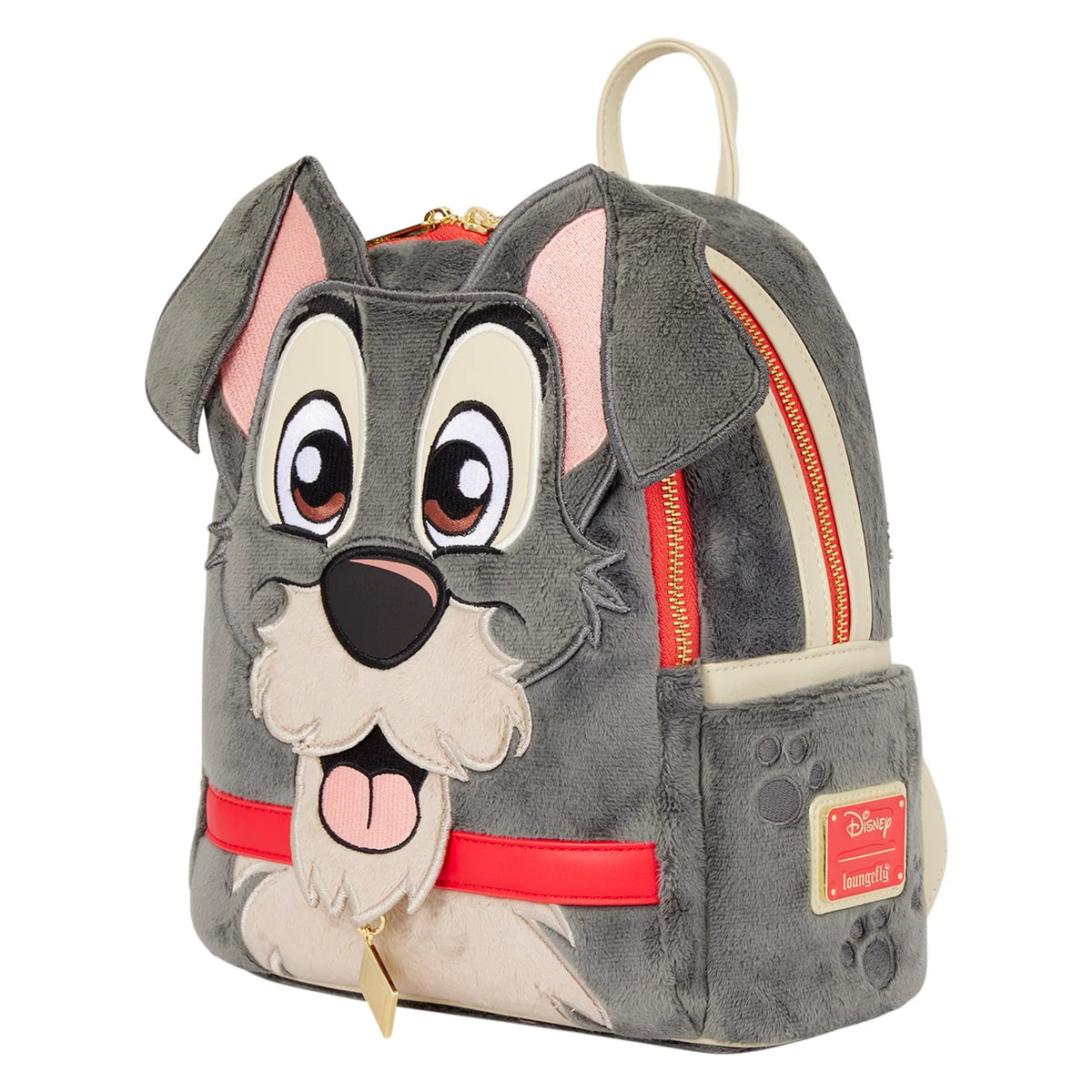 Mini sac à dos Loungefly Disney La Belle et le Clochard - Clochard cosplay vue de trois quarts