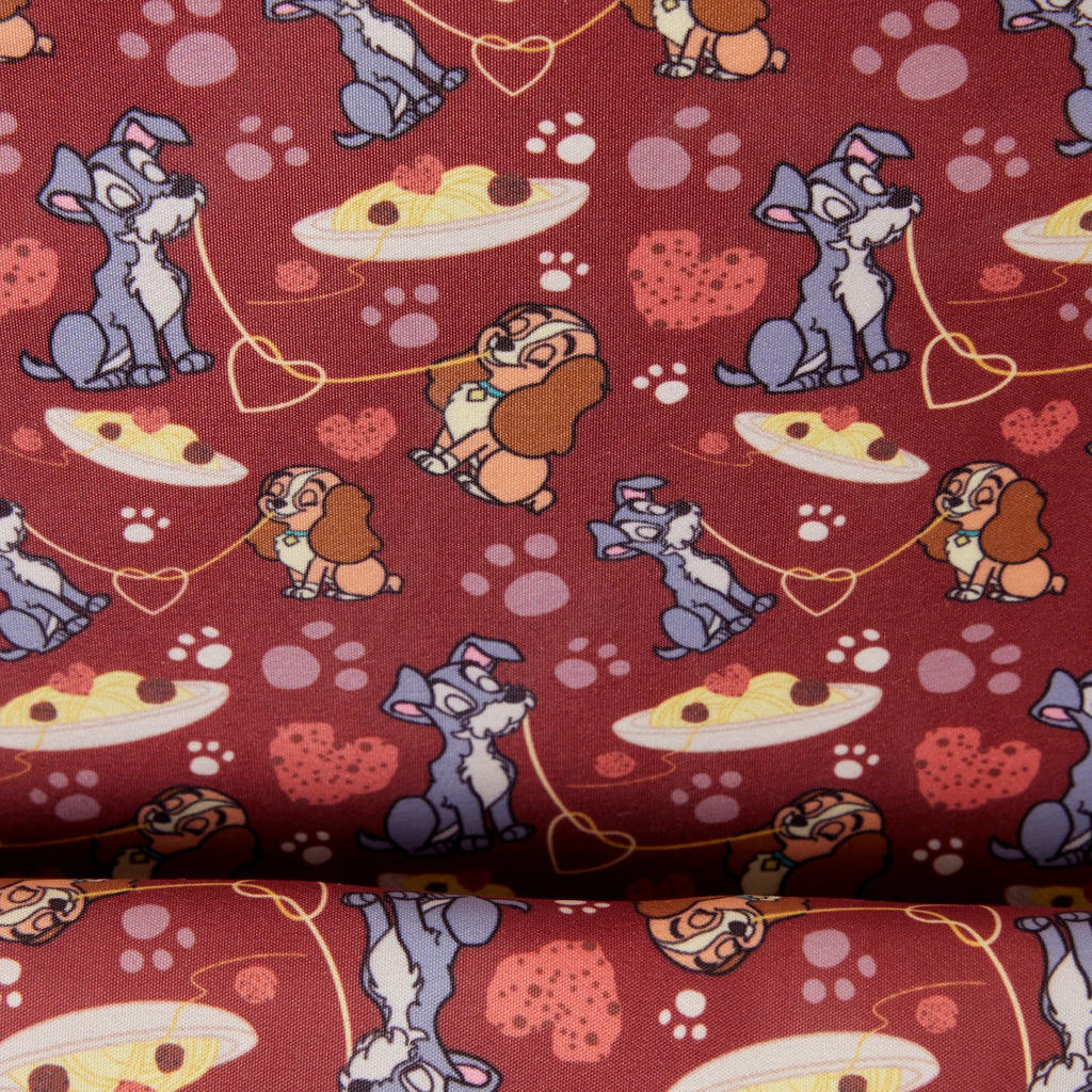 Mini sac à dos Loungefly Disney La Belle et le Clochard - doublure intérieure