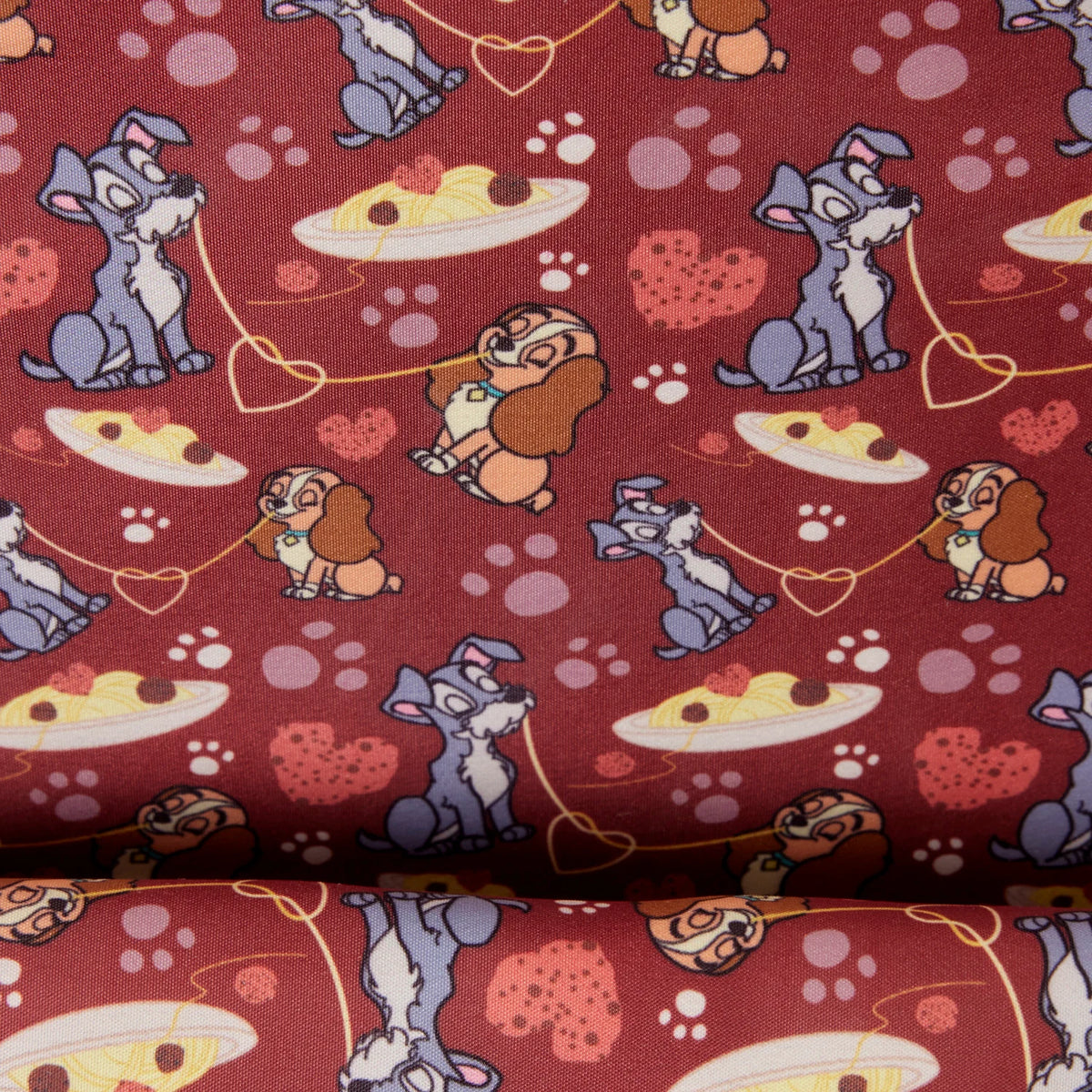 Mini sac à dos Loungefly Disney La Belle et le Clochard - doublure intérieure