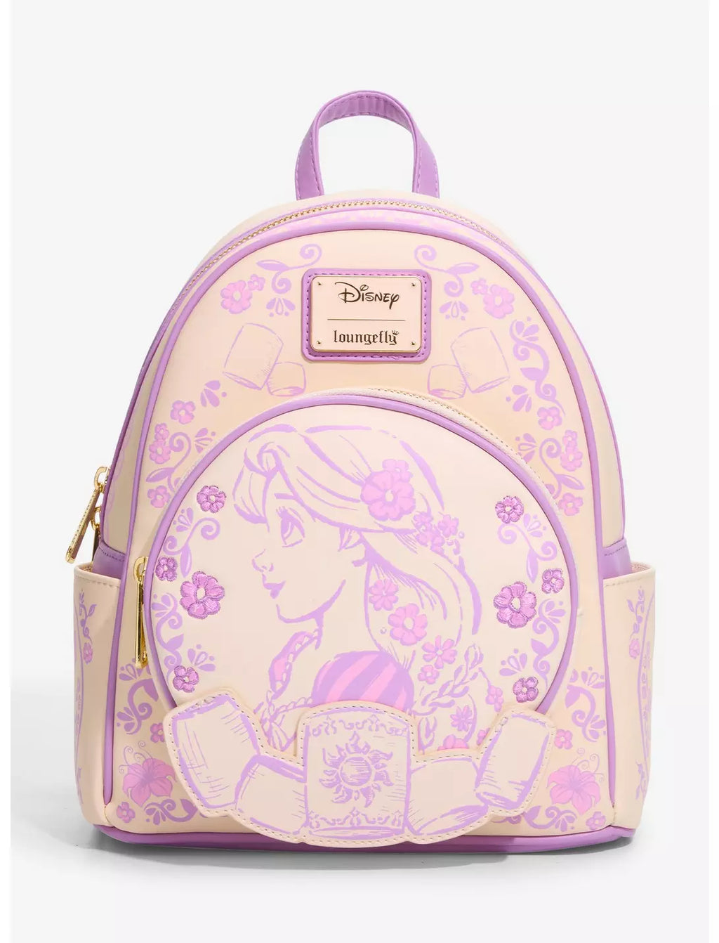 Mini sac à dos Loungefly Disney Raiponce Esquisse - vue de face