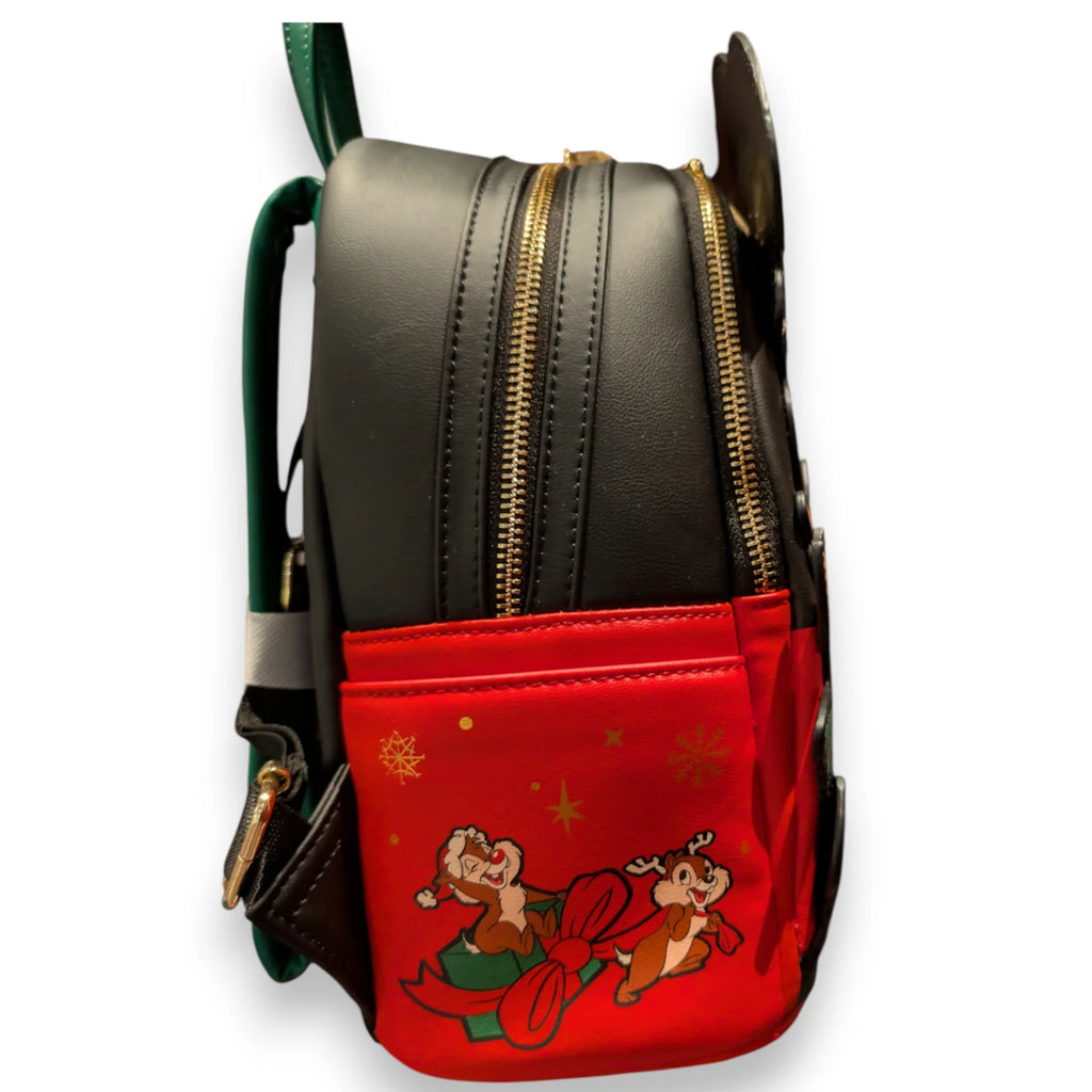 Loungefly Disneyland Paris Mickey Noël & Cadeaux – Mini sac à dos