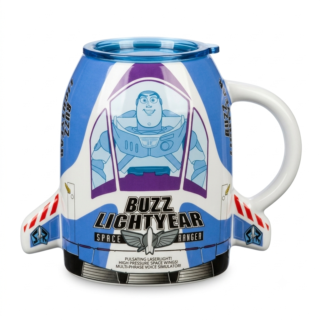 Mug Buzz l’Éclair avec cuillère Disneyland Paris, vue avant Space Ranger