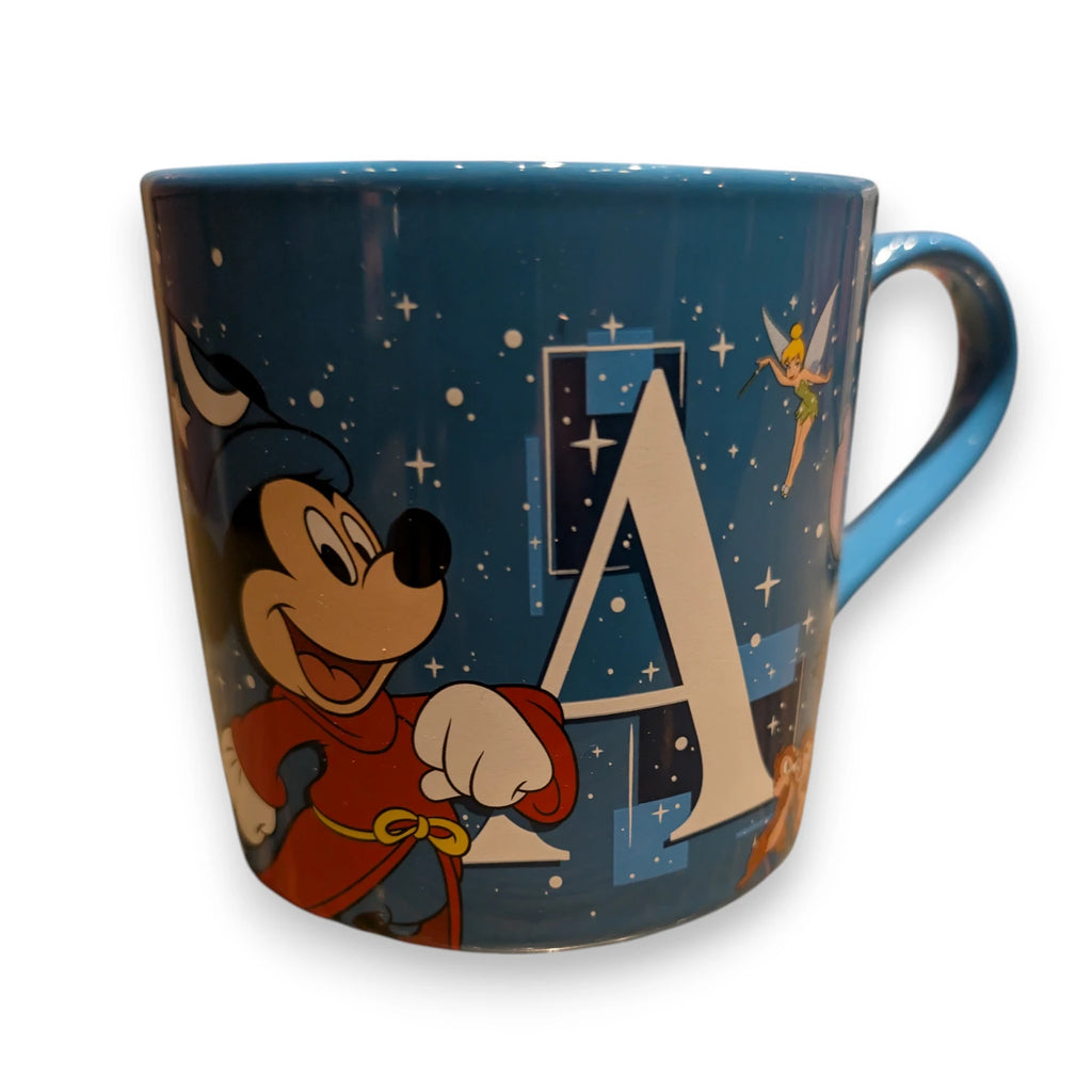 Mug Disneyland Paris lettre A avec personnages Disney - vue 3