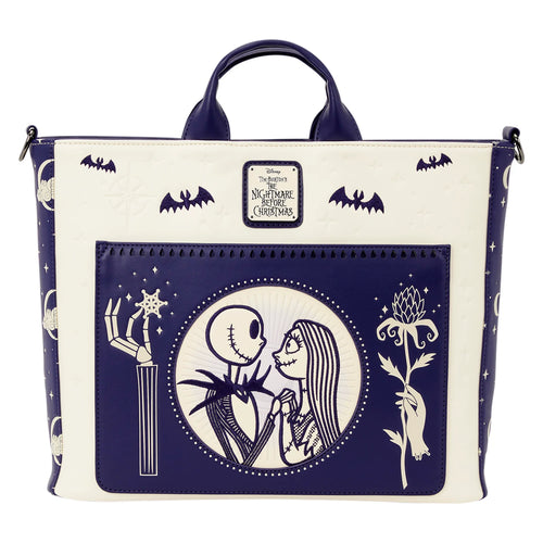 Face avant du sac convertible L'Étrange Noël de Monsieur Jack avec Jack et Sally