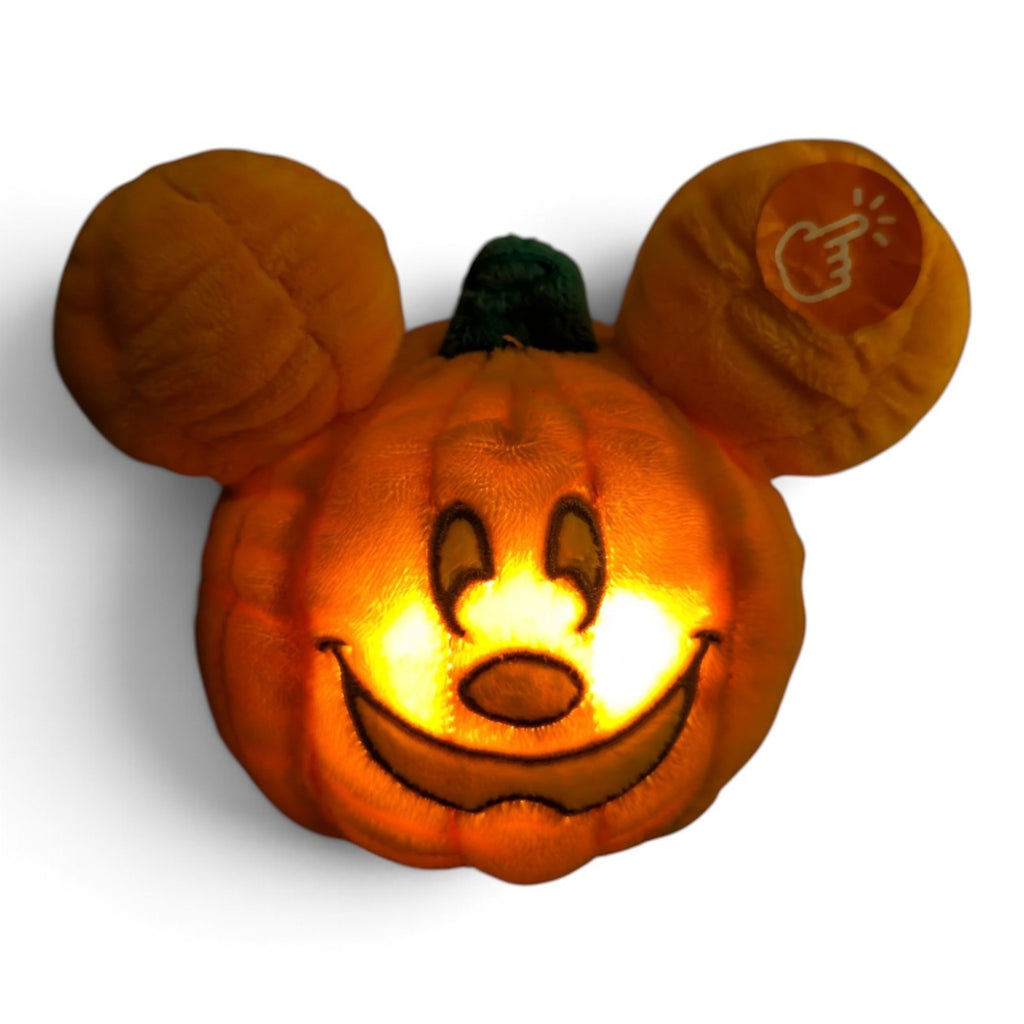 Peluche d’épaule Mickey Citrouille Halloween lumineuse Disneyland Paris