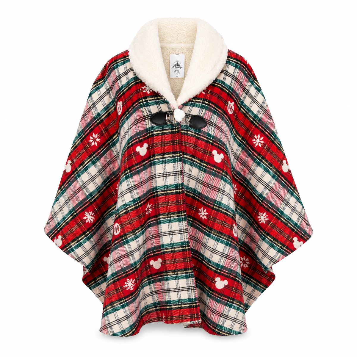Poncho de Noël tartan Mickey Disneyland Paris