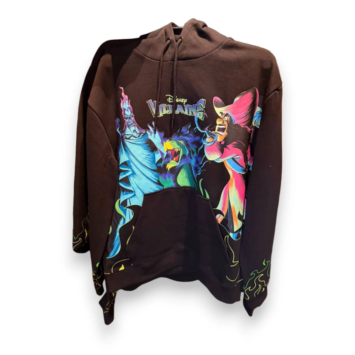 Sweat à capuche Disney Villains noir Disneyland Paris avec Hadès, Scar et Capitaine Crochet